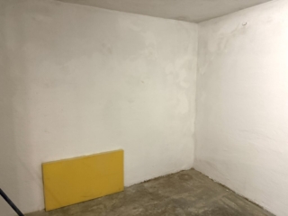 Painted garage walls