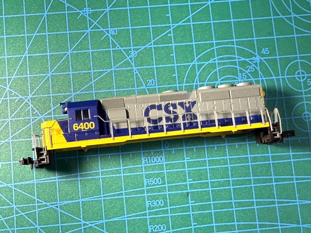 Upgrading from Rapido to Micro-Trains Couplers, Atlas GP40-2 shell removed