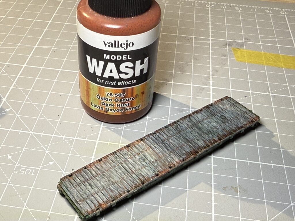 Using Vallejo Model Wash for rust effects